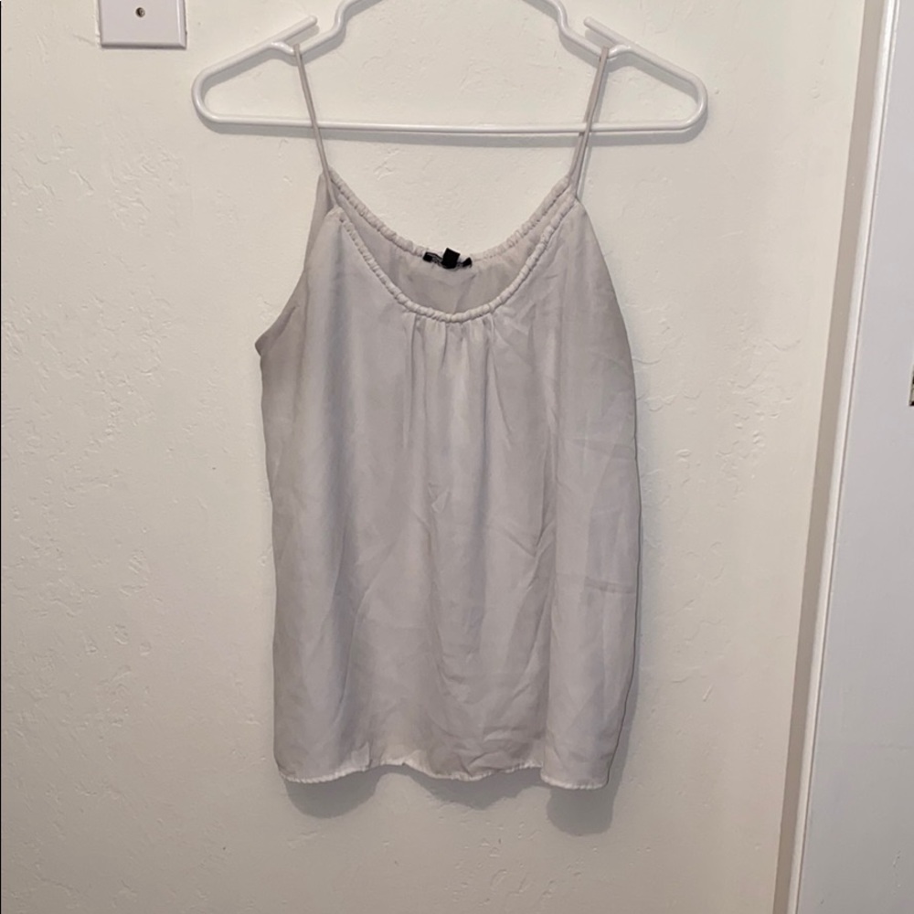 White spaghetti strap. Size L.